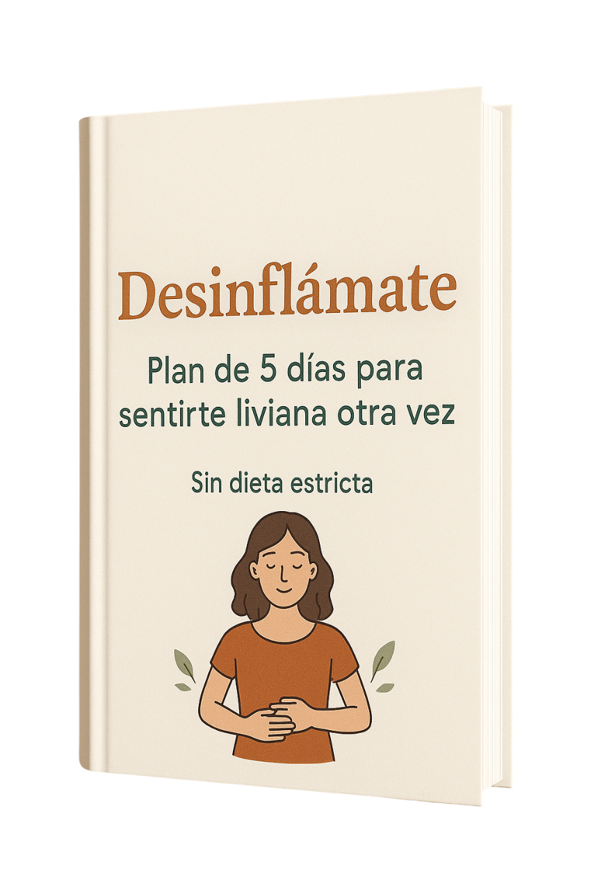 Desinflamate: plan de 5 días para sentirte liviana otra vez, sin dieta estricta