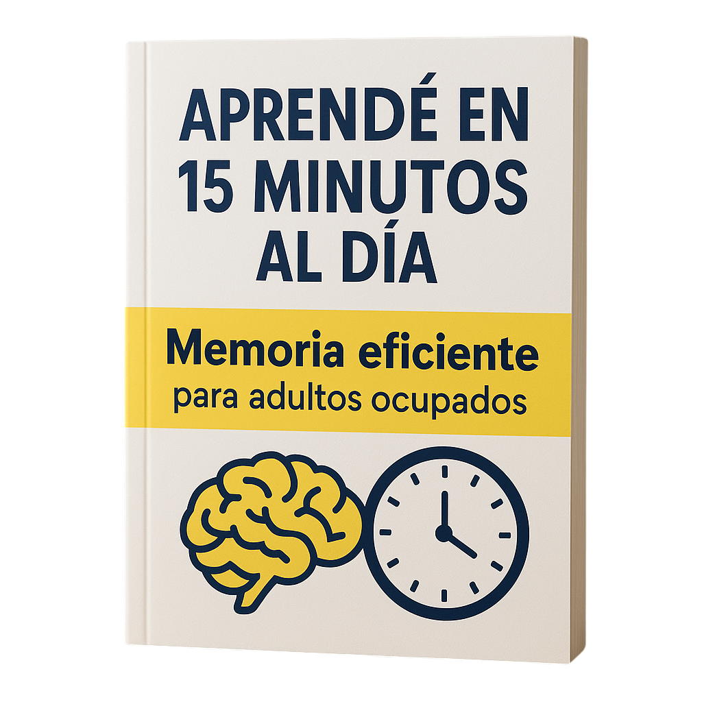 APRENDÉ EN 15 MINUTOS AL DÍA: Memoria eficiente para adultos ocupados