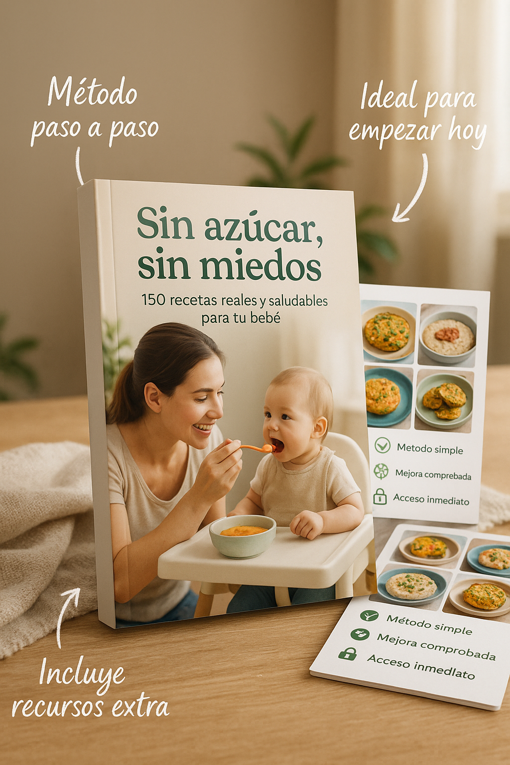 Sin Azúcar, Sin Miedos: 150 recetas reales y saludables para tu bebé