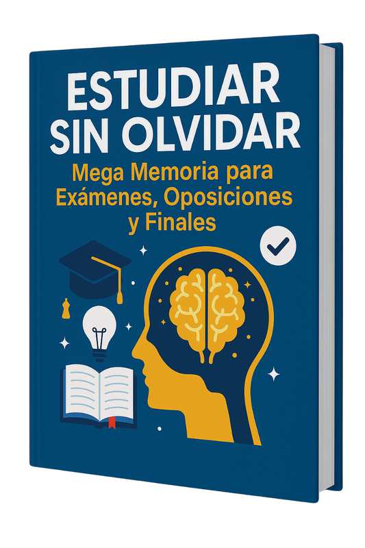 Ebook - ESTUDIAR SIN OLVIDAR: Mega Memoria para Exámenes, Oposiciones y Finales
